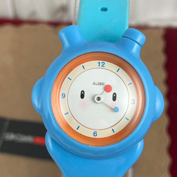 Alessi Miriam Mirri Modernist AL23000 Polyurethane Blue Strap Watch - Picture 2 of 8